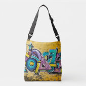Graffiti, Grundarfjordur, IJsland Crossbody Tas (Voorkant)