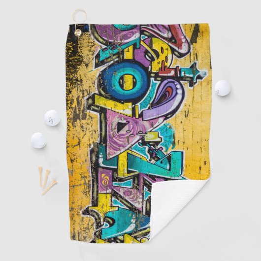 Graffiti, Grundarfjordur, IJsland Golfhanddoek (Insitu)