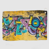 Graffiti, Grundarfjordur, IJsland Golfhanddoek (Horizontaal)