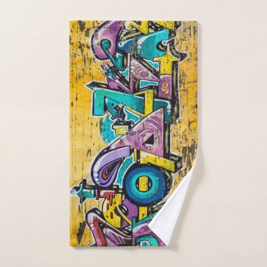 Graffiti, Grundarfjordur, IJsland Handdoek (Handdoek)
