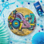 Graffiti, Grundarfjordur, IJsland Papieren Bordje (Feest)