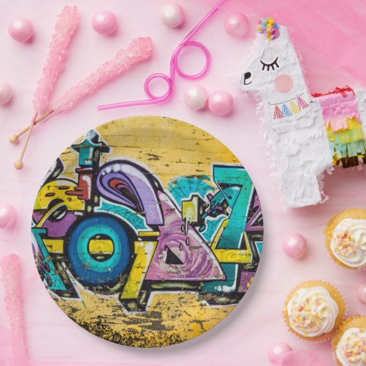 Graffiti, Grundarfjordur, IJsland Papieren Bordje (Feest)