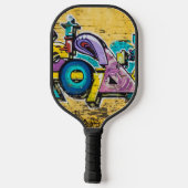 Graffiti, Grundarfjordur, IJsland Pickleball Paddle (Achterkant)