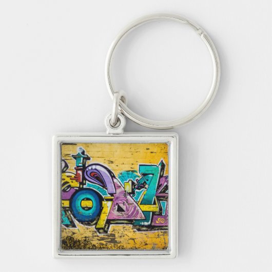 Graffiti, Grundarfjordur, IJsland Sleutelhanger (Voorkant)