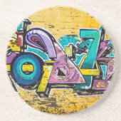 Graffiti, Grundarfjordur, IJsland Zandsteen Onderzetter (Voorkant)