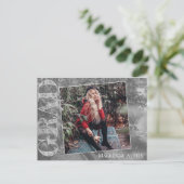 Graffiti Grunge Afstudeerder | Afstuderen Foto bed Briefkaart (Staand voorkant)