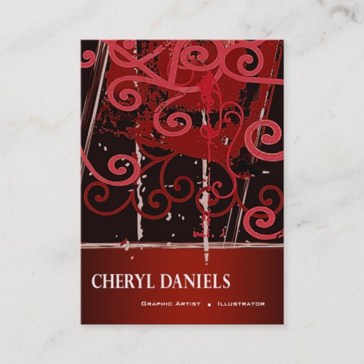 Graffiti Grunge Graphic Artist Illustrator Visitekaartje (Voorkant)