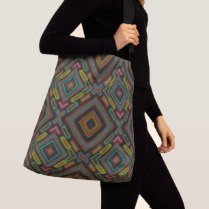 Graffiti Grunge Kleurrijk Patroon Crossbody Tas