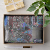 Graffiti Grunge Kleurrijke Straatmuur Kunst Tissuepapier (Geschenk)