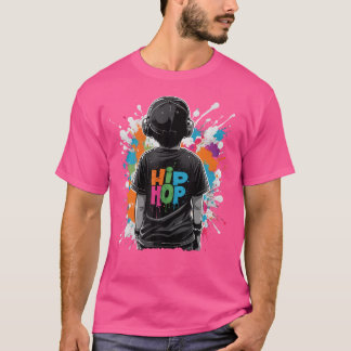 Graffiti Grunge Paint Spletters door Kind dragen v T-shirt