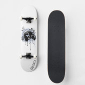 Graffiti grunge Skateboard met naam voor tiener (Voorkant)