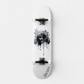 Graffiti grunge Skateboard met naam voor tiener (Voorkant)