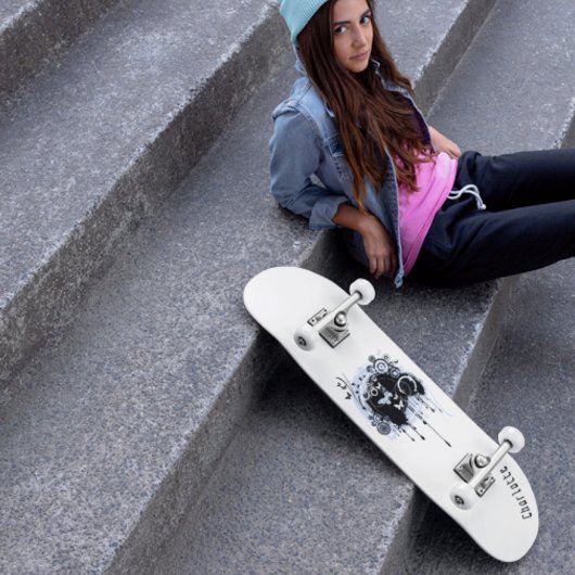 Graffiti grunge Skateboard met naam voor tiener