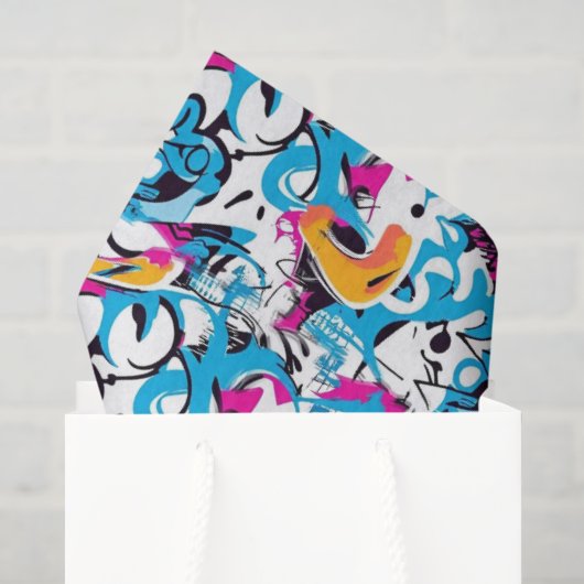 Graffiti Grunge Tissuepapier (Cadeauzakje)