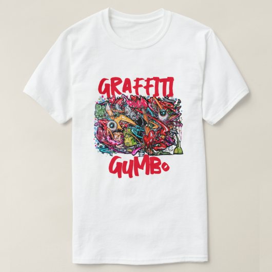 Graffiti Gumbo T-shirt (Design voorkant)