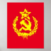 Graffiti Hammer & Sickle Poster (Voorkant)