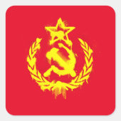 Graffiti Hammer & Sickle Stickers (Voorkant)