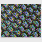 Graffiti Happy Birthday Wrapping Paper Cadeaupapier (Vlak)