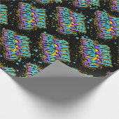 Graffiti Happy Birthday Wrapping Paper Cadeaupapier (Hoek)