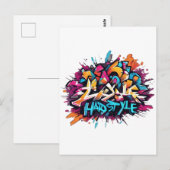 Graffiti "Hardstayle" Briefkaart (Voorkant / Achterkant)