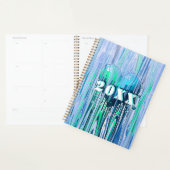 Graffiti Hart Blauw en Groen  Planner (Display)