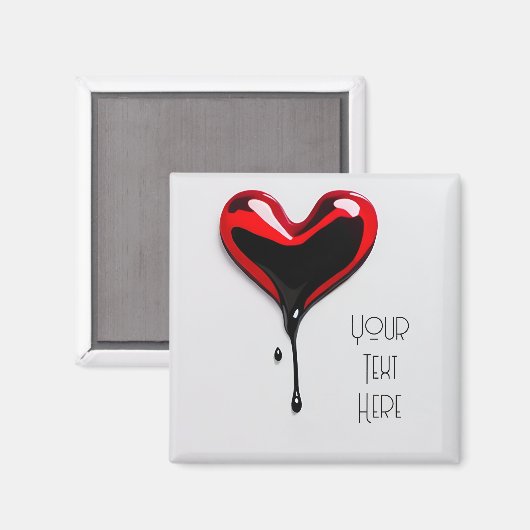 graffiti hart Magneet art deco (Voorkant / Achterkant)