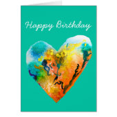 Graffiti hart waterverf kunst (Voorkant)