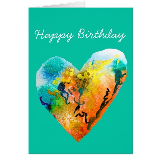 Graffiti hart waterverf kunst (Voorkant)