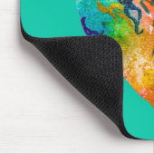 Graffiti hart waterverf kunst muismat (Hoek)