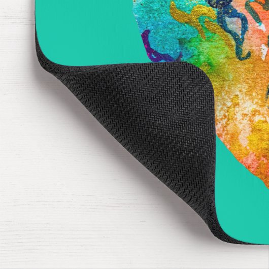 Graffiti hart waterverf kunst muismat (Hoek)