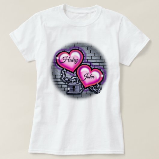 Graffiti harten T-shirt (Design voorkant)