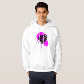 Graffiti Heart Hoodie, Punk sweatshirt (Voorkant volledig)