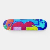 Graffiti Heart Persoonlijk Skateboard (Horizontaal)