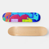 Graffiti Heart Persoonlijk Skateboard (Horizontaal)