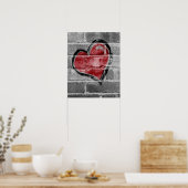 Graffiti Heart Poster (Keuken)