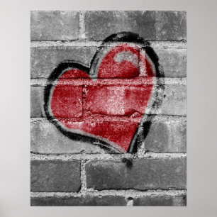 Graffiti Heart Poster