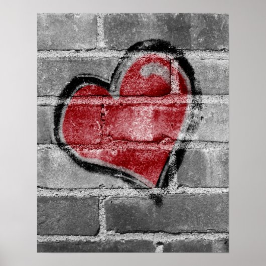 Graffiti Heart Poster (Voorkant)