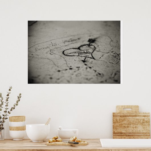 Graffiti Heart Poster (Keuken)
