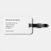 Graffiti Hearts Colorful Street Art Monogrammed Bagagelabel (Achterkant horizontaal)