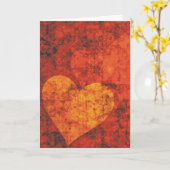 Graffiti Hearts Folded Greeting Card Kaart (Gele Bloem)