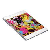Graffiti helder psychedelisch naadloos patroon ill notitieboek (Rechterzijde)