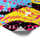 Graffiti helder psychedelisch naadloos patroon ill poster (Hoek)