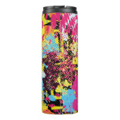 Graffiti helder psychedelisch naadloos patroon ill thermosbeker (Achterkant)