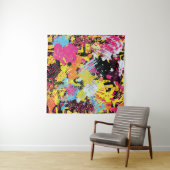 Graffiti helder psychedelisch naadloos patroon ill wandkleed (In Situ (horizontaal))