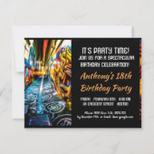 Graffiti Highway Birthday Invitation Kaart (Voorkant)