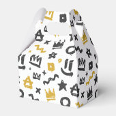 Graffiti Hip Hop Labels Black en Gold Rap Doodles Bedankdoosjes (Achterkant)