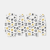 Graffiti Hip Hop Labels Black en Gold Rap Doodles Bedankdoosjes (Uitgevouwen)