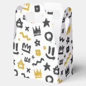 Graffiti Hip Hop Labels Black en Gold Rap Doodles Bedankdoosjes (Geopend)