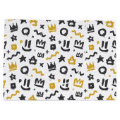 Graffiti Hip Hop Labels Black en Gold Rap Doodles Groot Cadeauzakje (Achterkant)