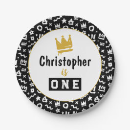 Graffiti Hip Hop Labels Black en Gold Rap Doodles Papieren Bordje